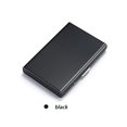 thumbnail image 1 of 10 Card Slots Storage Box Driver License Storage Card Holder Stainless Steel Anti-Theft Brush bank Credit Card Metal Card Bag - Black, 1 of 5