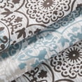 thumbnail image 6 of Home Soft Things Printed Microfiber Valance - Marina 2 Piece Set - Dark Grey Granite - 60" x 18", 6 of 7