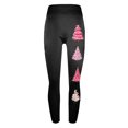 thumbnail image 5 of JingHai Christmas Leggings for Womens Fuzzy Thermal Pants Graphic Printed Skinny Tights Casual Legging for Women-Black L, 5 of 5