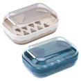thumbnail image 1 of Airtight Travel Soap Dish, Navy and Grey, 2 Pieces, 1 of 5