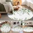 thumbnail image 5 of Round Rug 6Ft Washable Non-Slip, Sage Green Eucalyptus Circle Area Rugs for Living Room Bedroom, Watercolor Spring Weeping Botanical Indoor Floor Mats Carpet Runner for Home Decor Aesthetic, 5 of 8