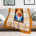 thumbnail image 3 of Custom Basketball Blanket, 40"x50" Flannel Cool Basketballs Themed Printed Plush Blankets, Soft Nap Throw Blanket for Home Boys Girls Women Basketball Lovers Gifts, 3 of 6