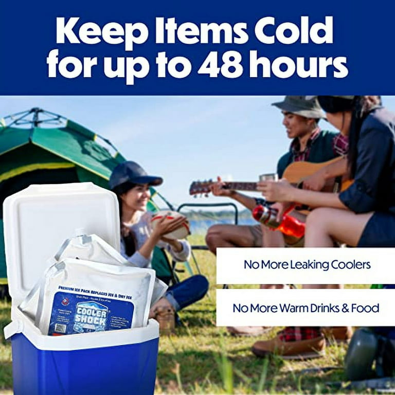 Cooler Shock Ice Packs Keep Coolers and Ice Chests Cold for Days