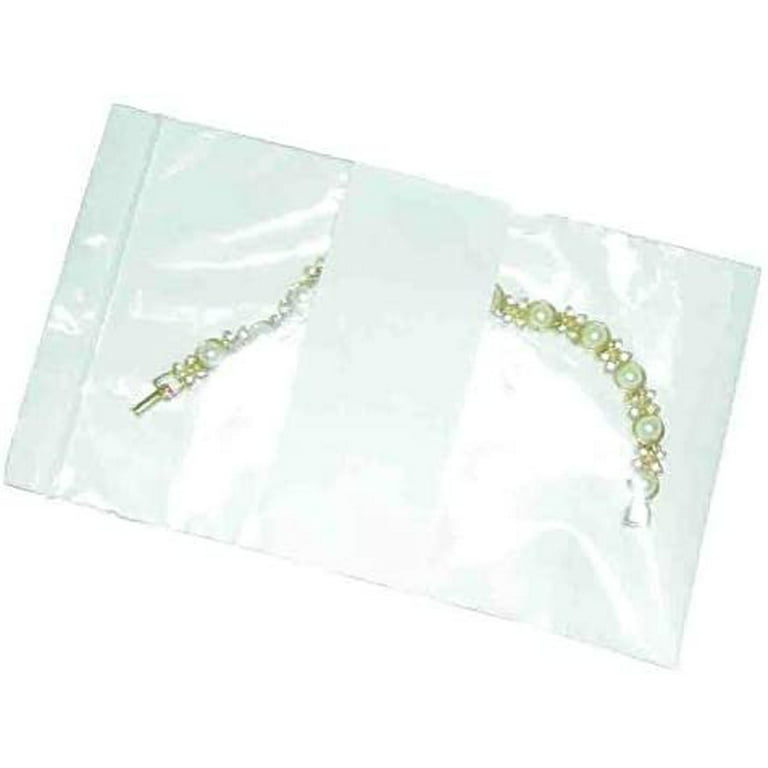 Mmbm Resealable Poly Bag, 4x7 inch, 1000 Pack, 2 mil, Clear, Lock Seal Zipper, Reclosable Zip Plastic Baggies