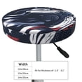 thumbnail image 4 of Lsque Bulldog with Forest Flag Pattern Round Bar chair cushion covers Velvet Fabric Premium Comfort Protects from Scratches and Stains for 14-17 Inch Chair-13 inch, 4 of 7