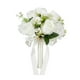 thumbnail image 5 of Ramo de boda BLESIY ramo de flores de rosas blancas artificial para decoración accesorio de boda regalo de fiesta regalo de novia, 5 of 8