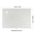 thumbnail image 2 of Uxcell 8.7" x 5.9" Cutting Mats Rotary Fabric Mat Self Recover Double Sided, Grey 3 Pack, 2 of 6