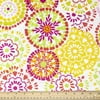 Waverly Inspirations Cotton 44" Big Wheels Magenta Color Sewing Fabric by the Yard