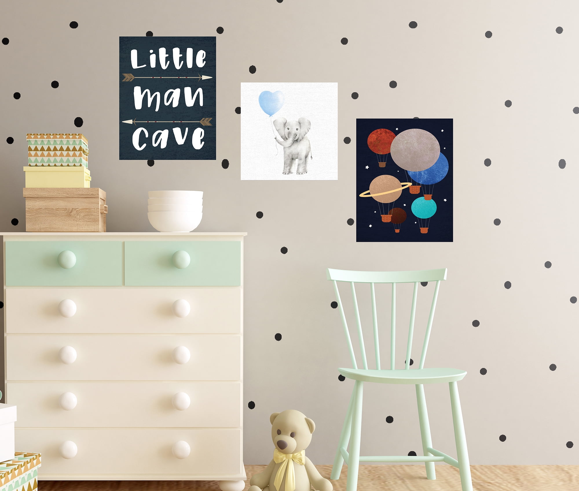 Stupell Hot Air Balloon Planets Wall Plaque Art 10 x 15