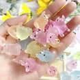 thumbnail image 4 of BAELLERT 12Pcs Colorful Luminous Pig Figurines Miniature Cartoon Pig Resin Ornaments Glowing in The Dark Cute Resin Craft Animal Statue DIY Micro Landscape Decoration for Phone Case Garden Dollhouse, 4 of 8