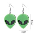 thumbnail image 2 of Novedad creativa, pendientes acrílicos alienígenas exagerados, pendientes de tendencia exagerados, 2 of 5