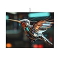 thumbnail image 1 of Balery Futuristic Robot Hummingbird Alfombrilla de Secado para Cocina, 18x24 Pulgadas, Súper Absorbente para Platos y Encimeras, 1 of 7