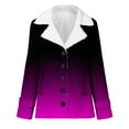 thumbnail image 3 of Black And Friday Deal 50% Off Clear!Winter Long Coats for Women, Women Plus Size Winter Warm Composite Plush Button Lapels Jacket Outwear Coat Gifts Christmas Gift, 3 of 5
