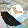 thumbnail image 2 of Bxaolu Outdoor Lounge Chair Cover, Black Waterproof Patio Chairs Covers,25.9W x 61D x 37.4 H inches Outdoor Rocking Chair Covers, 2 of 9
