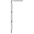 thumbnail image 6 of vidaXL Walk-in Shower Wall with Shelf Black 35.4"x76.8" ESG Glass&Aluminum, 6 of 9