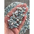 thumbnail image 3 of WHOLESALE Natural Semi Tumbled Aquamarine Gemstone Chips, Crushed Mini Crystals, Undrilled (Aquamarine, 0.5 Pound), 3 of 4