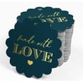 thumbnail image 4 of Inkdotpot Real Gold Foil Made With Love Text Tags Favor Hang Paper Tags 100 Piece, 4 of 6