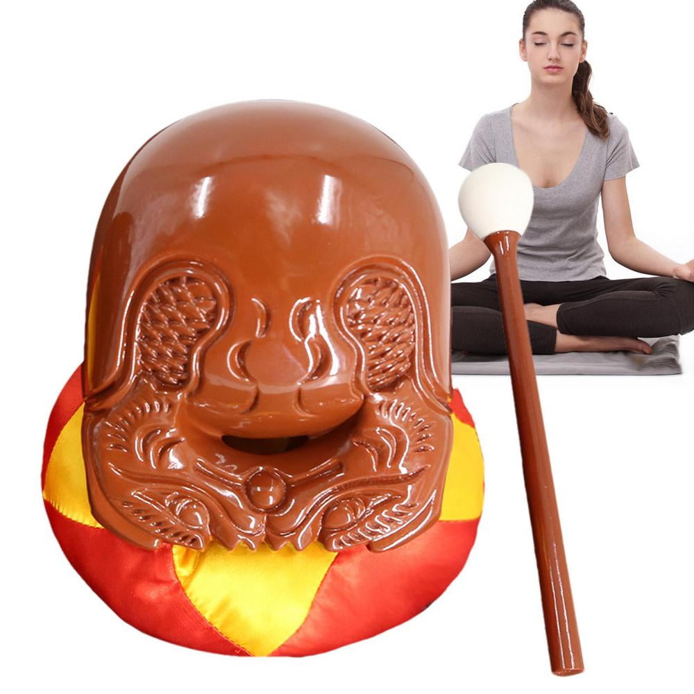 Huoge Temple Block Zen Drum Chinese Buddhism Temple Wooden Drum With