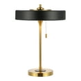 thumbnail image 2 of Safavieh Decker 13.75" Scandinavian Metal Table Lamp, Black/Gold, 2 of 5