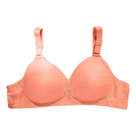 Ramiter Plus Size Lingerie String Quick Dry Underwear Bras Size Fitness Running Large Shockproof Woman 42 Pink