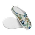 thumbnail image 3 of Yiaed Dinosaurs And Leaves Print Slippers Fuzzy Warm Cozy Slippers Non Slip House Slippers For Indoor Outdoor Slippers House Slippers-11, 3 of 7