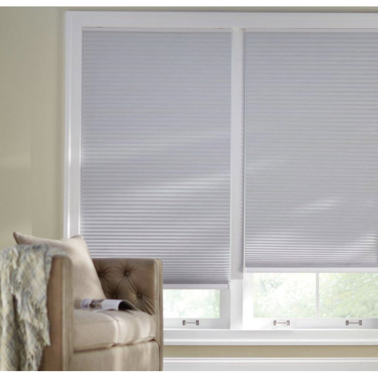 Shadow White Cordless Blackout Cellular Shades for Windows 66 in