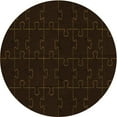 thumbnail image 1 of Ahgly Company Machine Washable Indoor Round Transitional Night Black Area Rugs, 7' Round, 1 of 7