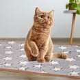 thumbnail image 6 of Uxcell Pet Blanket, Flannel Paw Printed Throw Blanket,30x42 Inches, (Coffee, 1 Pack 3), 6 of 7
