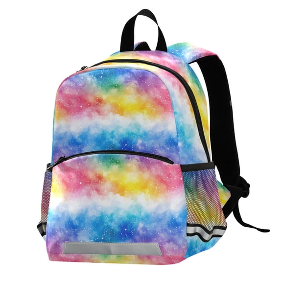 ALAZA Rainbow Tie Dye School Backpack Elementary Student Bookbag