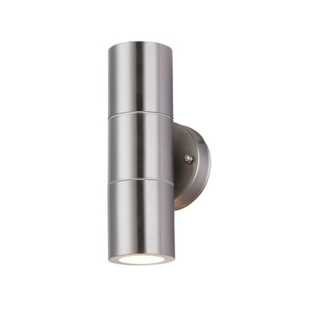 

Etereauty Stainless Steel Wall Lamp Outdoor IP65 Waterproof Wall Light Up and Down Glowing LED Lamp AC85-265V 6W Warm Light Decorative Lamp