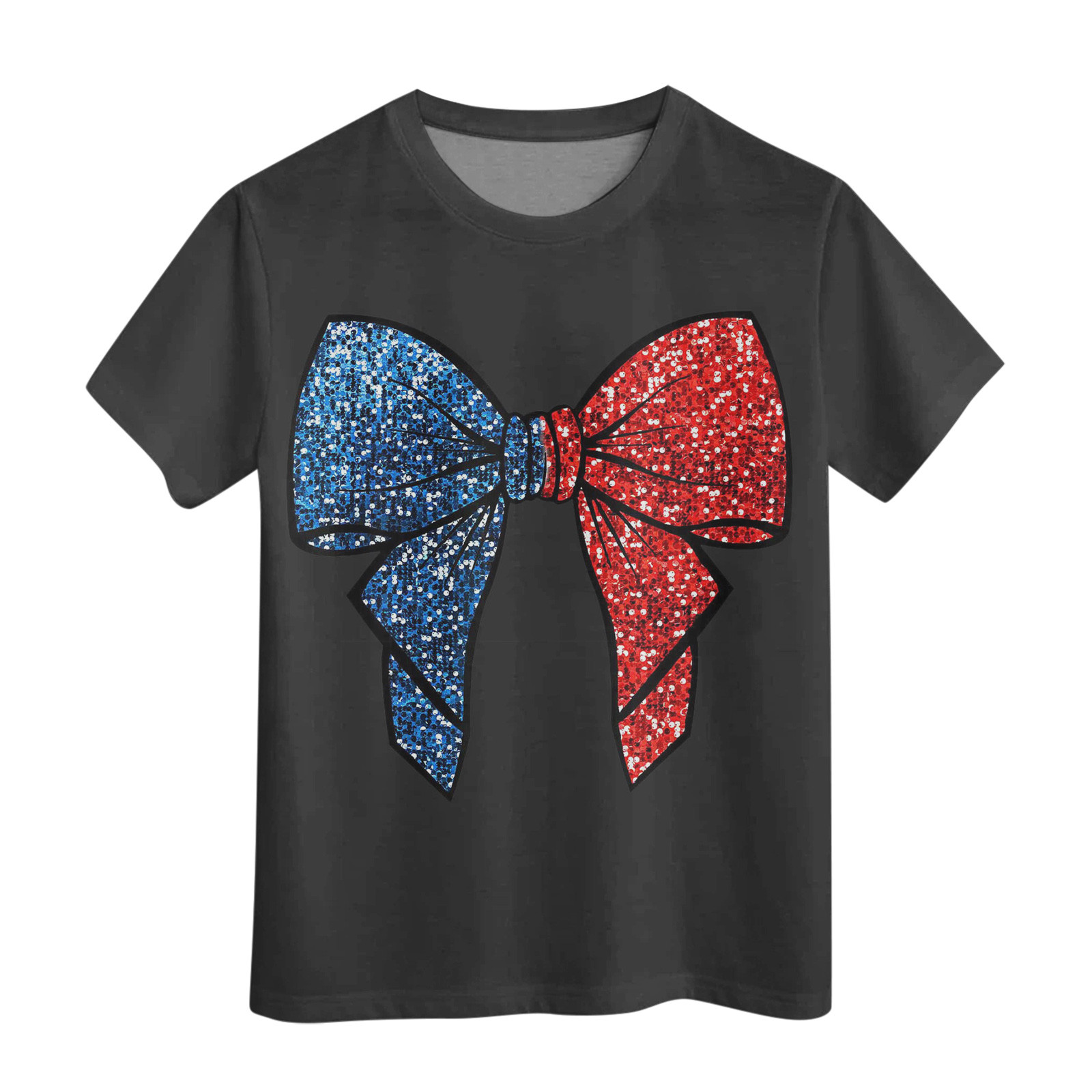 4th of July Clothes Kids Girls Short Sleeve Tee Summer Crewneck T Shirt