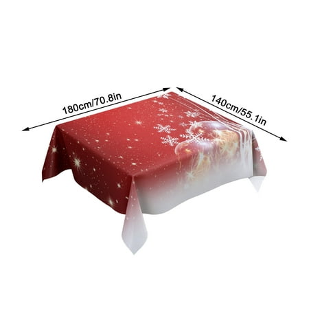 

Table Covers Tablecloths Christmas Tablecloth Cotton And Linen Dust-proof Antifouling Christmas Tablecloth Used For Harvesting Holidays Autumn And Christmas Dinner Red