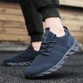 thumbnail image 3 of Mens Shoes Casual Sneakers Low Top Walking Shoes Breathable Mesh Sport Shoes Black Size 6.5, 3 of 9