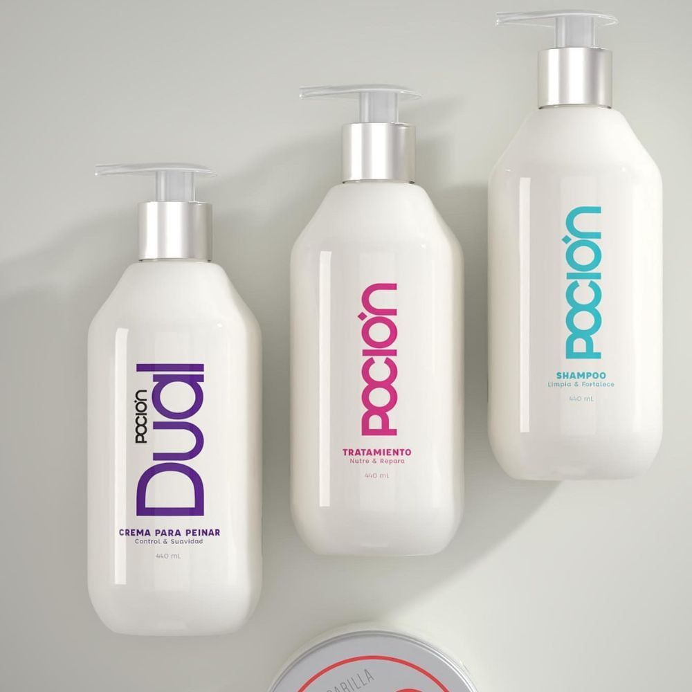 Shampoo Treatment Hair cream hair mask(4 Pack) Shampoo la pocion Colombia Salt-free shampoo, strengthens and regenerates the hair fiber, cleanses the hair without mistreating it shampoo