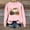 Pink, variant on WILLBEST hoodies for women Womens Daily Home Outdoor Workout Solid Long Sleeve O Neck T Shirt Top Printed Sweatshirt matching hoodies for couples