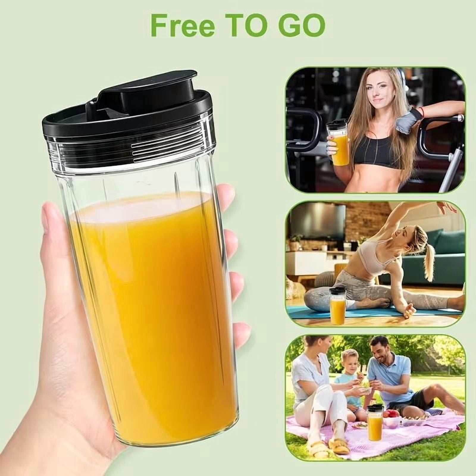 Moothie Blender, Countertop Blenders for Kitchen with 23 34 60oz BPA-Free Portable Cups, Professional Smoothie Maker with Four Programs for Shakes, Sauces, Juice And Ice Crushing