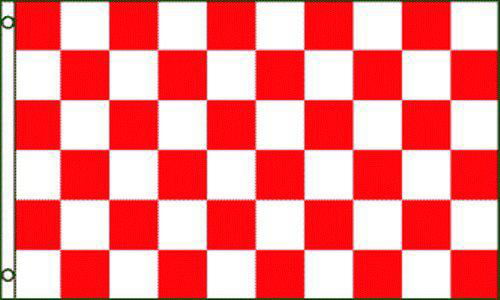 Red and White Checkered Flag Advertising Banner Store Sign Party Pennant 3x5 