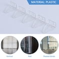 thumbnail image 2 of 10pcs Hold Down Brackets Blinds Bottom Rail Holder Clips Clear Plastic Blinds Brackets, 2 of 8