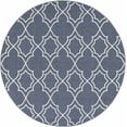thumbnail image 4 of Hauteloom Curryville Living Room, Bedroom Patio Outdoor Area Rug - Traditional, Transitional - Navy, White - 8'10" Round, 4 of 8