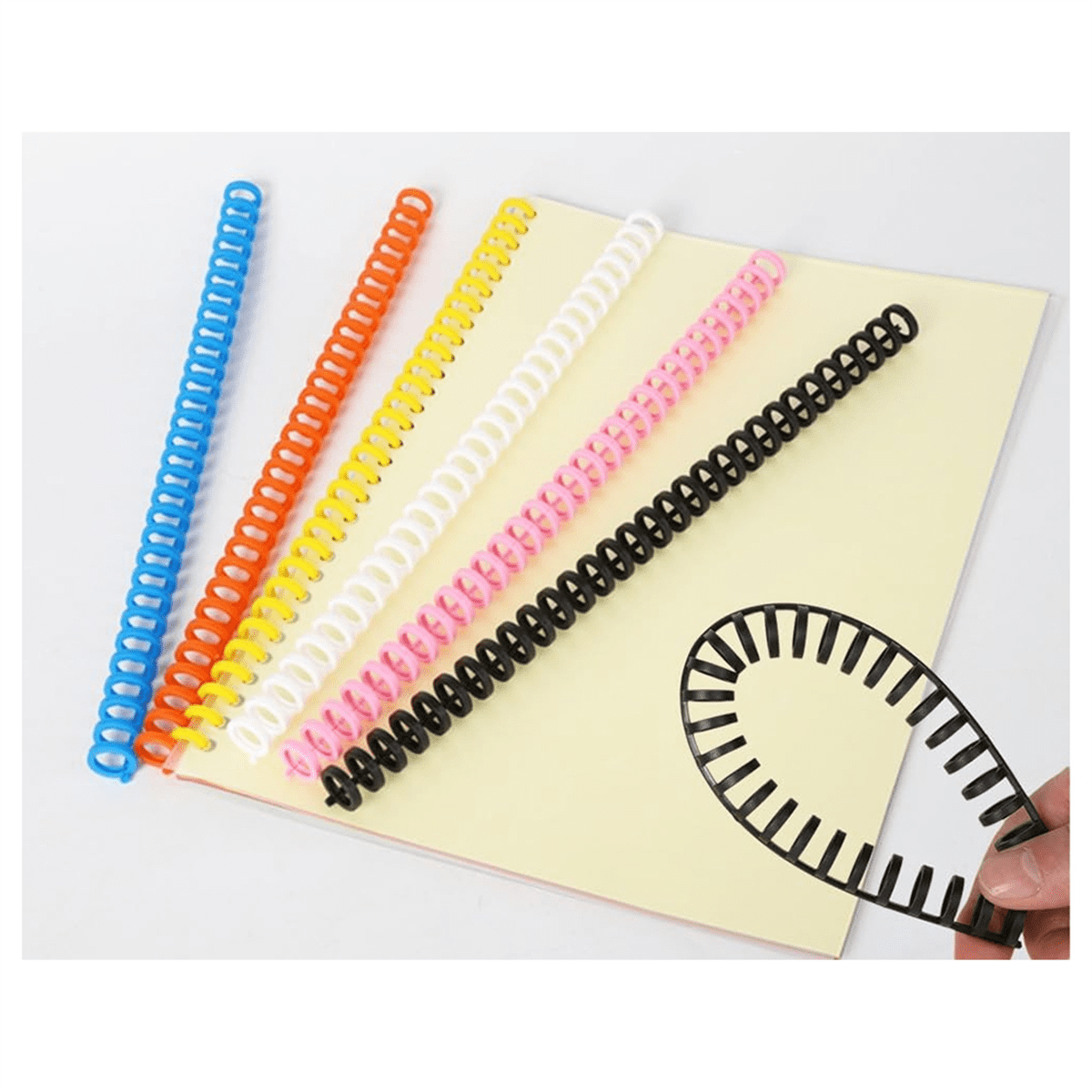 30 Hole Punch Binding Machine, Hand Push Loose Leaf Hole Punch, A4 A5 A6 A7 B5 B6 B7 Book Binder Notebook Spiral Binding