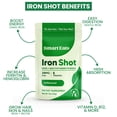 thumbnail image 3 of Smart Eats Iron Shot: 2-in-1 Iron-Multivitamin Blend | Highly Absorbed | Avoid Side Effects | 24mg Ferrous Glycinate | Vitamins B12, C, D, More | Boost Hemoglobin, Ferritin | Unflavored | 30 Scoops, 3 of 9