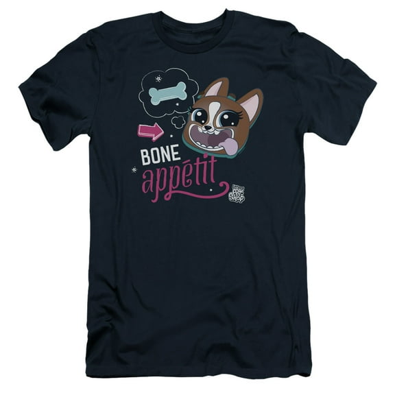 Littlest Pet Shop Bone Appetit S/S Adult 30/1 T-Shirt Navy