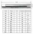 thumbnail image 3 of 10pc Broken Head Tap Extractor M4-M22 Hand Thread Extractor Broken Thread Tapping Counter Thread Tap Tool Set, 3 of 5
