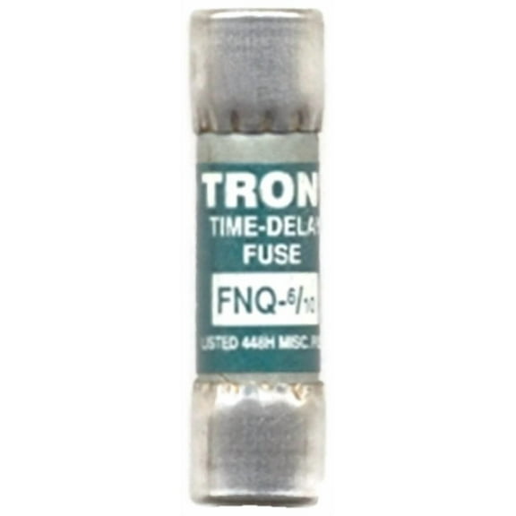 BUSSMANN FNQ-6/10 - 6/10 Amp Tron Time-Delay Supplementary Cartridge Fuse 500V Ul Listed (Pack of 1)