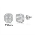 thumbnail image 2 of Airokiy Cubic Zirconia Earrings Studs Gold Plated CZ Stud Earrings Sparkling for Women Men, 2 of 3