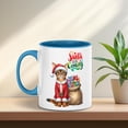 thumbnail image 4 of Santa is Coming Abyssinian Merry Christmas Xmas Noel Truck Tree 11oz Accent Two-tone Mug Cat Lover Kitten Owner Gifts Coffee Tea Cup - 02023, 4 of 5