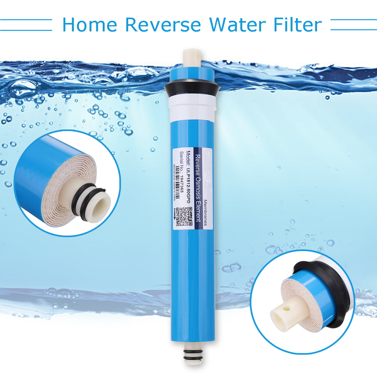 Home Reverse Osmosis Membrane Replacement RO Water System Filter 50 75 100 GPD 