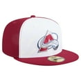thumbnail image 3 of Men's New Era White/Burgundy Colorado Avalanche Repeat Two-Tone 59FIFTY Fitted Hat, 3 of 5