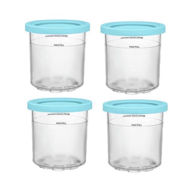 Ice Cream Cup Ice Cream Containers with Lids for Ninja Creami Pints NC301 NC300 NC299AMZ Series Ice Cream Maker