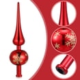 thumbnail image 2 of Adornos navideños vintage de plástico esférico para la punta del árbol, brillantes y metálicos, estilo Ariadne, ideales para la decoración navideña., 2 of 8